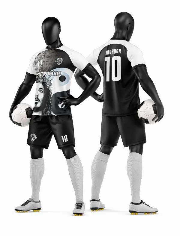 Arte Vetor Camisa e Short de Time de Futebol Amador