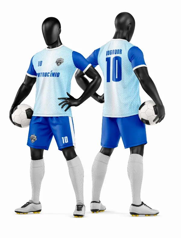 Arte Vetor Camisa e Short de Time de Futebol Amador