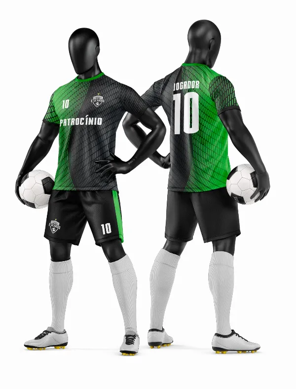 Arte Vetor Camisa e Short de Time de Futebol Amador