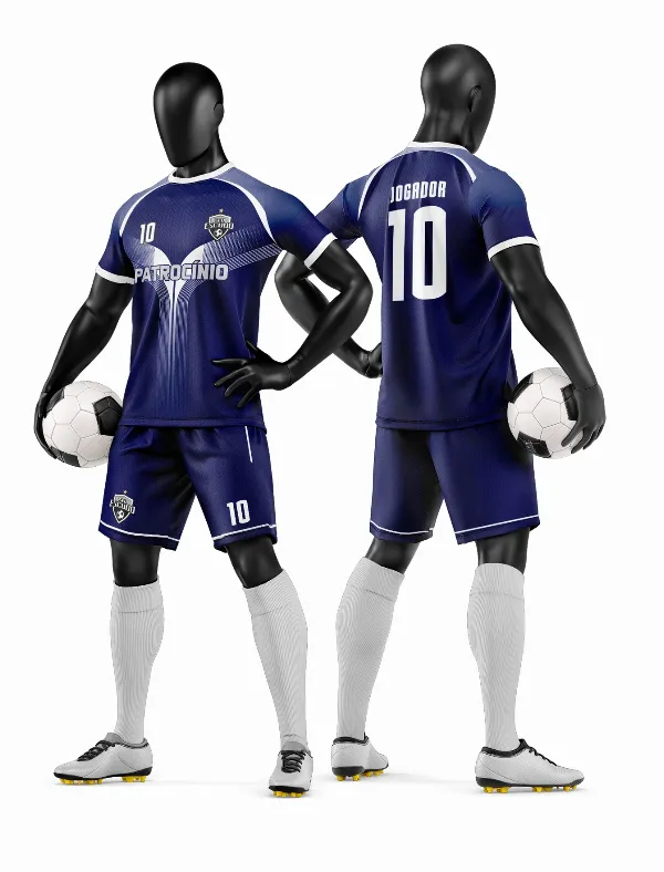 Arte Vetor Camisa e Short de Time de Futebol Amador