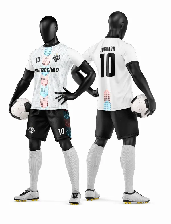 Arte Vetor Camisa e Short de Time de Futebol Amador