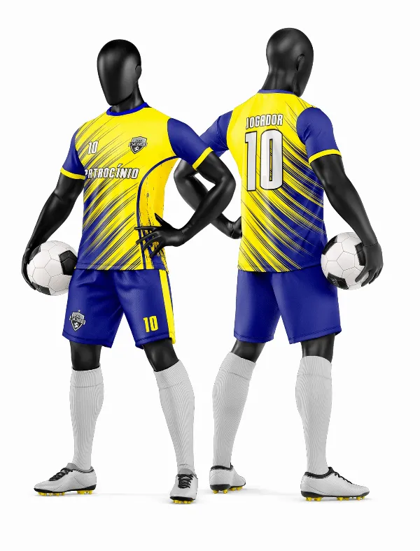 Arte Vetor Camisa e Short de Time de Futebol Amador