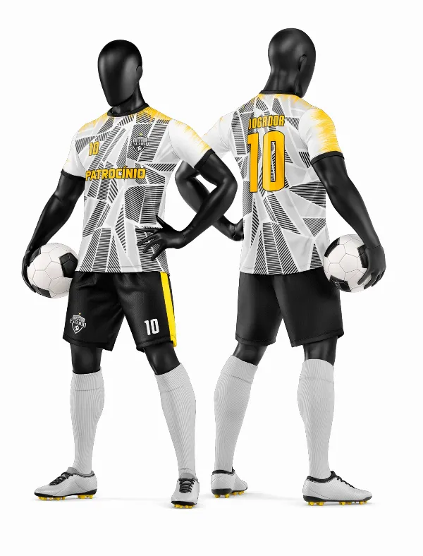 Arte Vetor Camisa e Short de Time de Futebol Amador