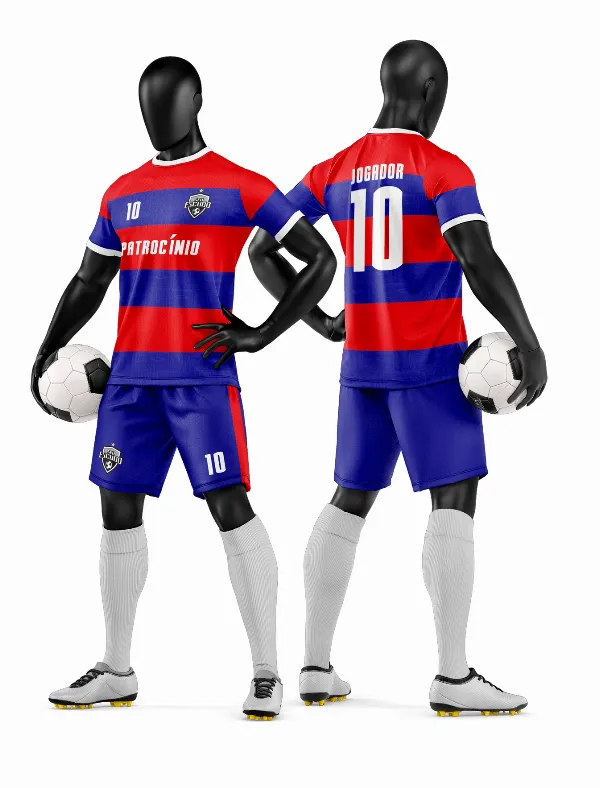 Arte Vetor Camisa e Short de Time de Futebol Amador