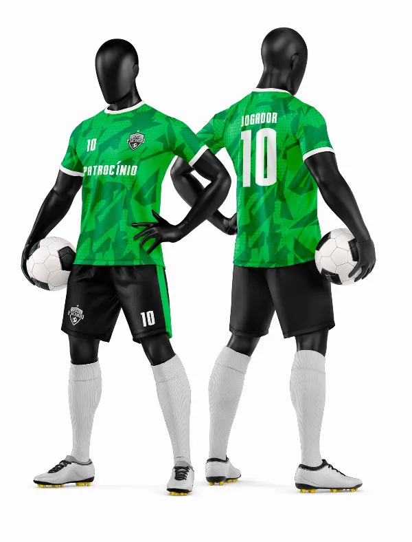 Arte Vetor Camisa e Short de Time de Futebol Amador