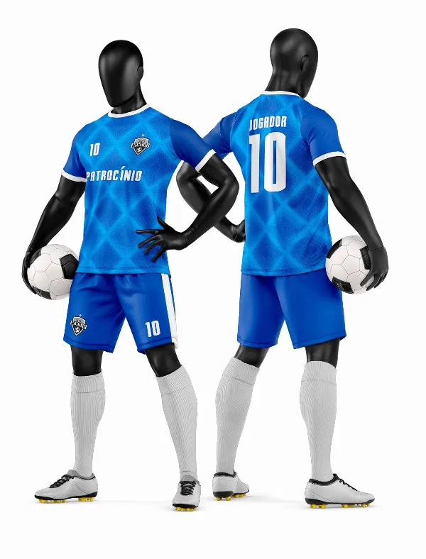 Arte Vetor Camisa e Short de Time de Futebol Amador