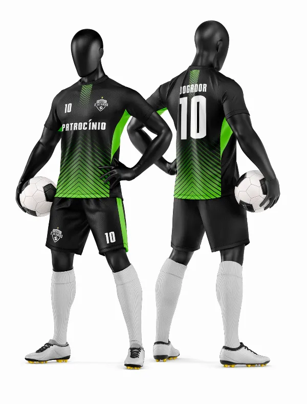 Arte Vetor Camisa e Short de Time de Futebol Amador