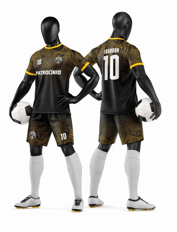 Arte Vetor Camisa e Short de Time de Futebol Amador