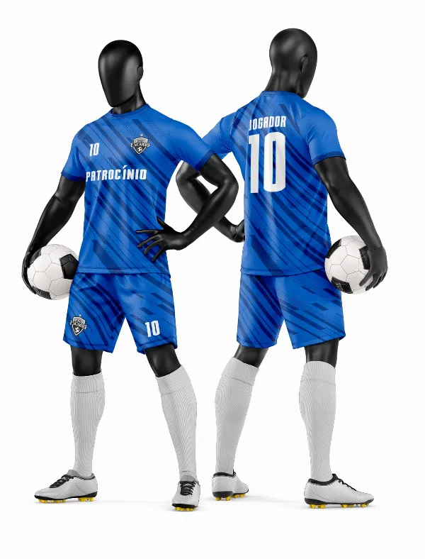 Arte Vetor Camisa e Short de Time de Futebol Amador