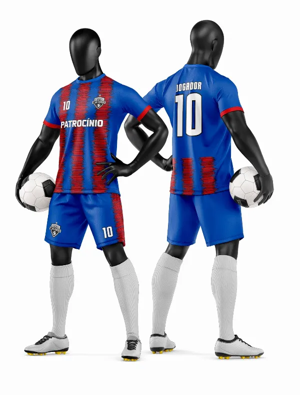 Arte Vetor Camisa e Short de Time de Futebol Amador