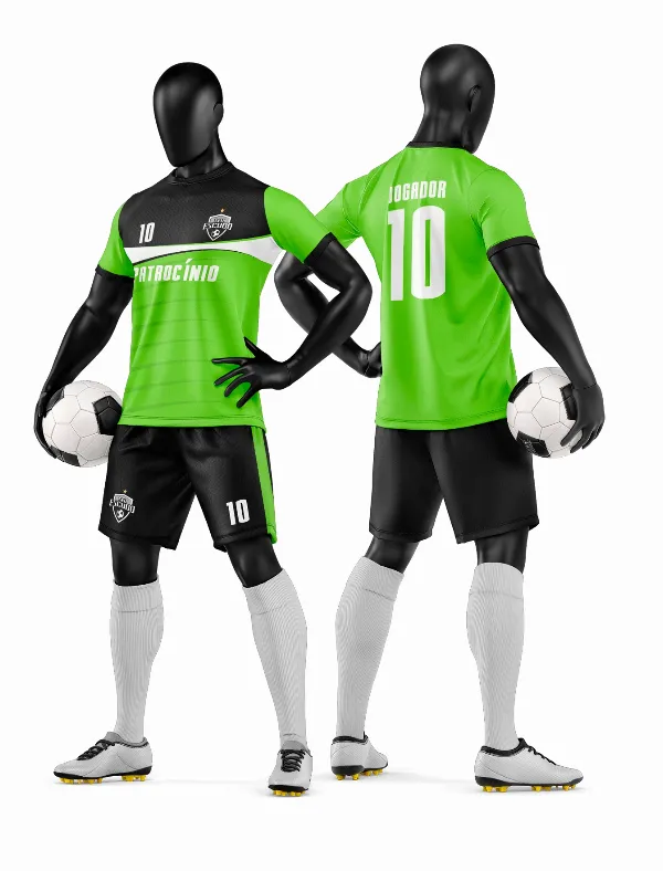 Arte Vetor Camisa e Short de Time de Futebol Amador