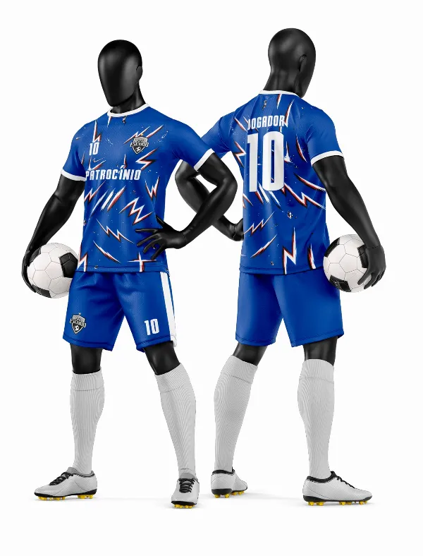 Arte Vetor Camisa e Short de Time de Futebol Amador