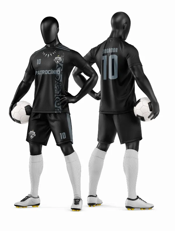 Arte Vetor Camisa e Short de Time de Futebol Amador