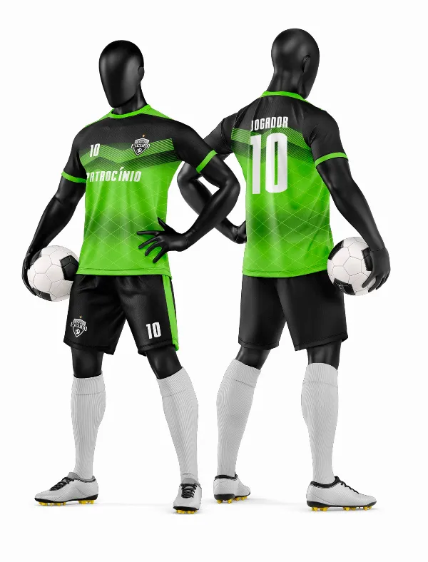 Arte Vetor Camisa e Short de Time de Futebol Amador