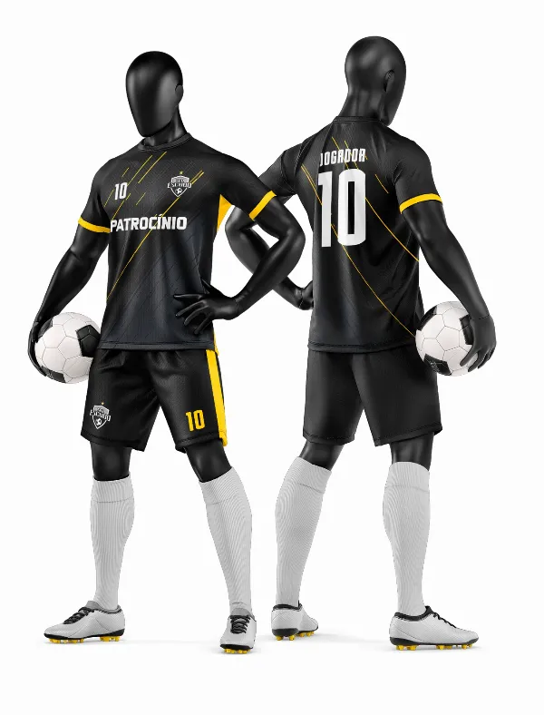 Arte Vetor Camisa e Short de Time de Futebol Amador