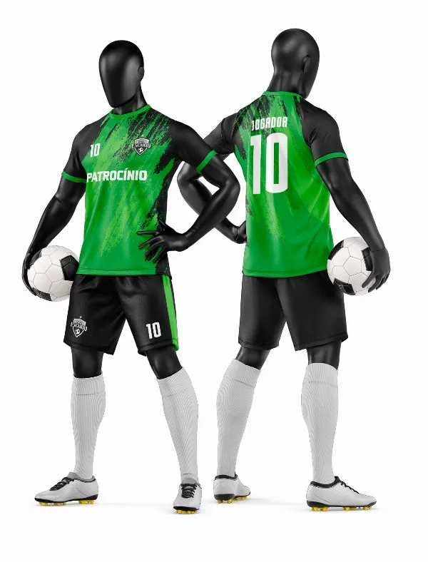 Arte Vetor Camisa e Short de Time de Futebol Amador