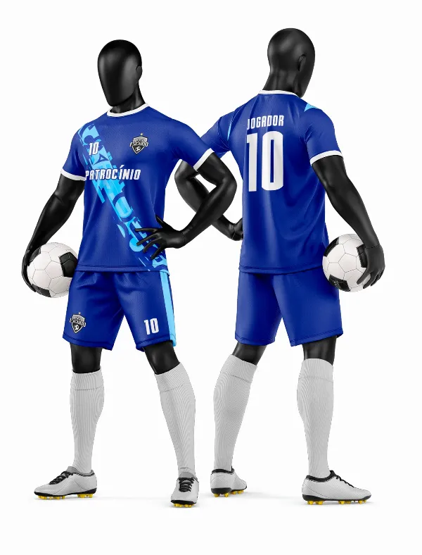 Arte Vetor Camisa e Short de Time de Futebol Amador