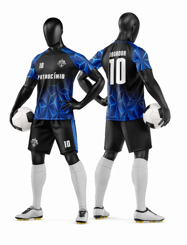 Arte Vetor Camisa e Short de Time de Futebol Amador