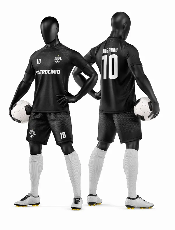 Arte Vetor Camisa e Short de Time de Futebol Amador