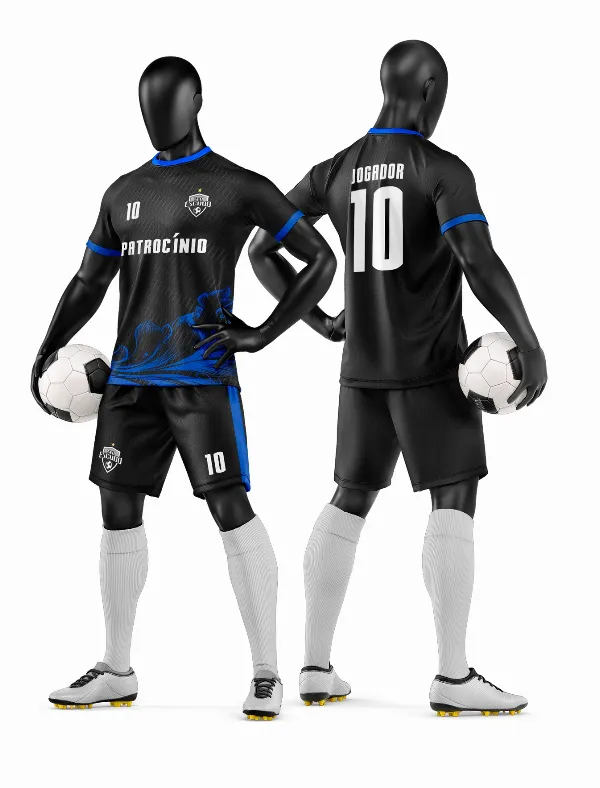 Arte Vetor Camisa e Short de Time de Futebol Amador