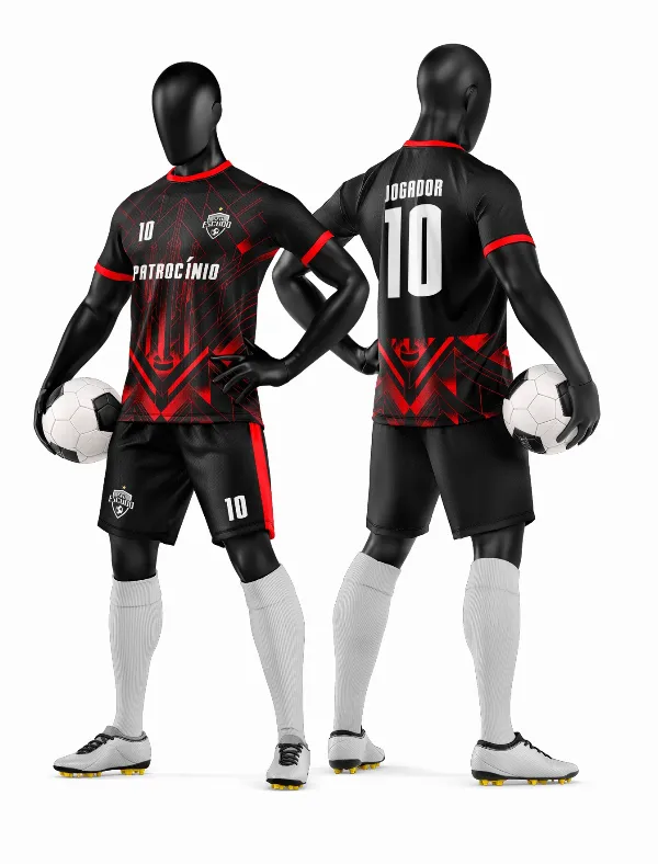 Arte Vetor Camisa e Short de Time de Futebol Amador