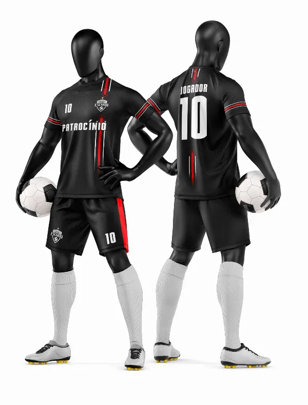 Arte Vetor Camisa e Short de Time de Futebol Amador