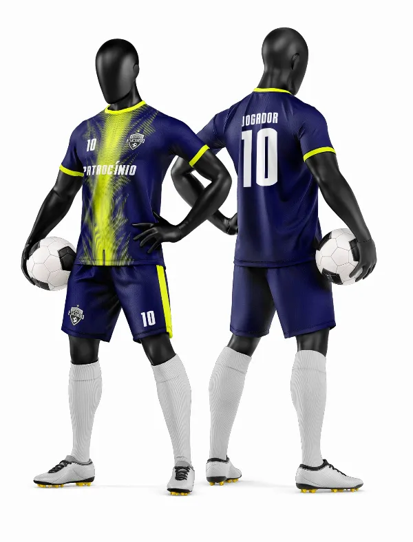 Arte Vetor Camisa e Short de Time de Futebol Amador