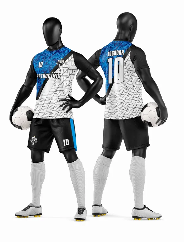 Arte Vetor Camisa e Short de Time de Futebol Amador