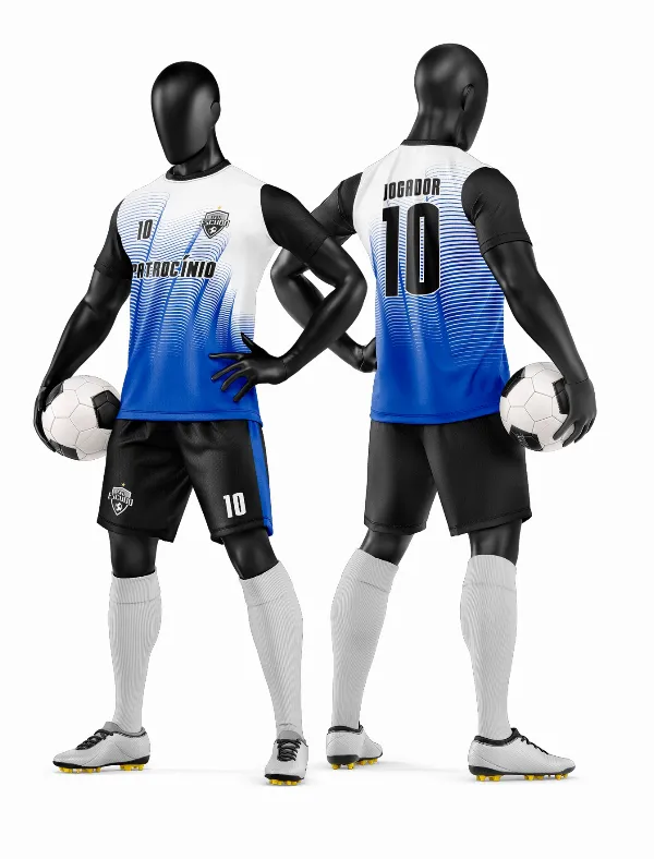 Arte Vetor Camisa e Short de Time de Futebol Amador