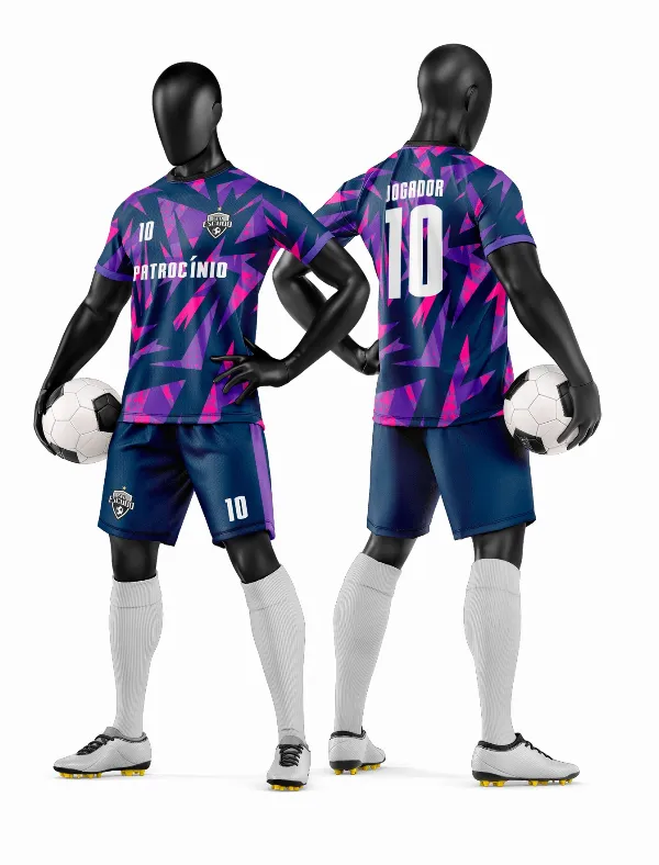 Arte Vetor Camisa e Short de Time de Futebol Amador