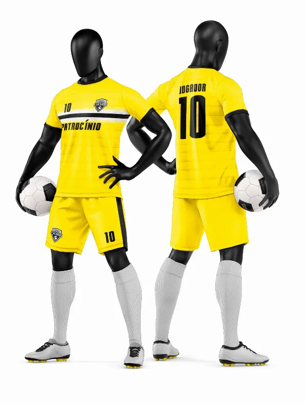 Arte Vetor Camisa e Short de Time de Futebol Amador