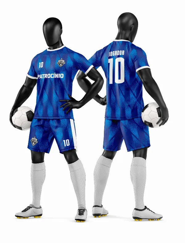 Arte Vetor Camisa e Short de Time de Futebol Amador