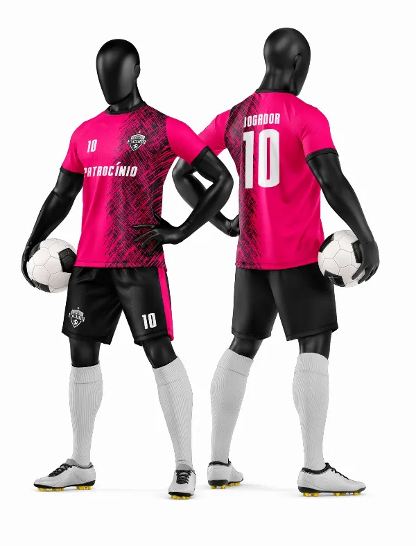 Arte Vetor Camisa e Short de Time de Futebol Amador