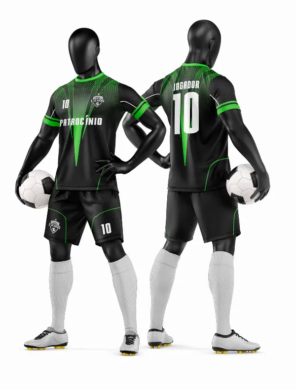 Arte Vetor Camisa e Short de Time de Futebol Amador