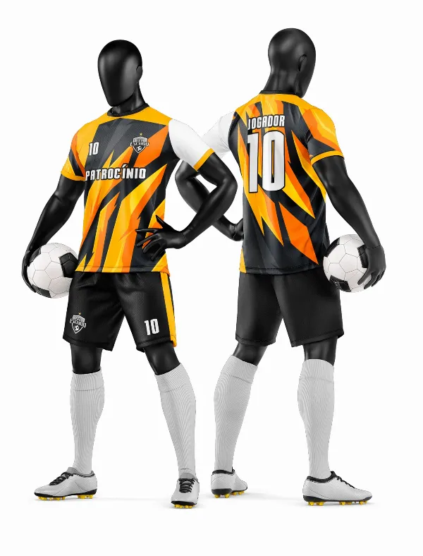 Arte Vetor Camisa e Short de Time de Futebol Amador