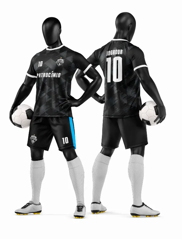 Arte Vetor Camisa e Short de Time de Futebol Amador