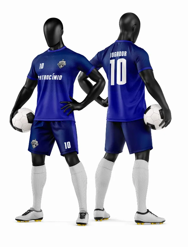 Arte Vetor Camisa e Short de Time de Futebol Amador