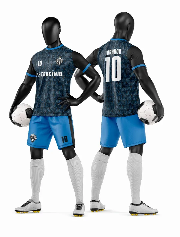 Arte Vetor Camisa e Short de Time de Futebol Amador