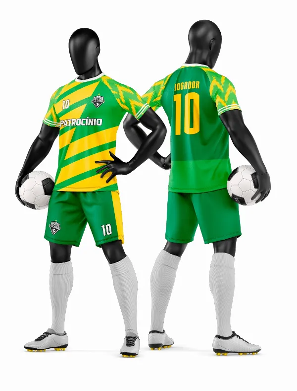 Arte Vetor Camisa e Short de Time de Futebol Amador