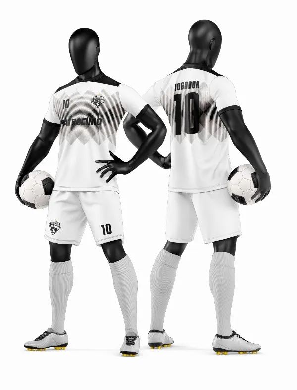 Arte Vetor Camisa e Short de Time de Futebol Amador