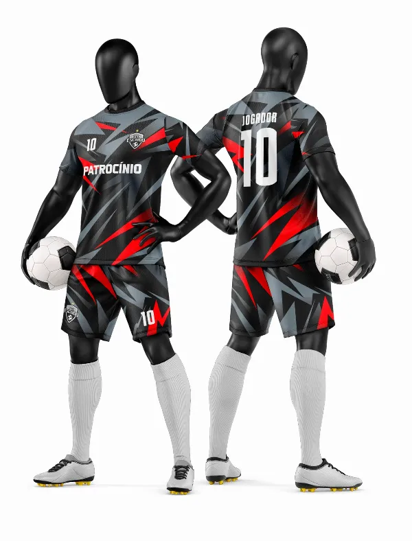 Arte Vetor Camisa e Short de Time de Futebol Amador