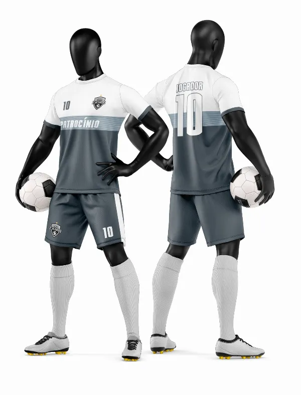 Arte Vetor Camisa e Short de Time de Futebol Amador