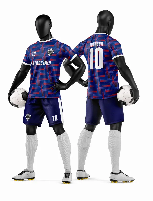 Arte Vetor Camisa e Short de Time de Futebol Amador