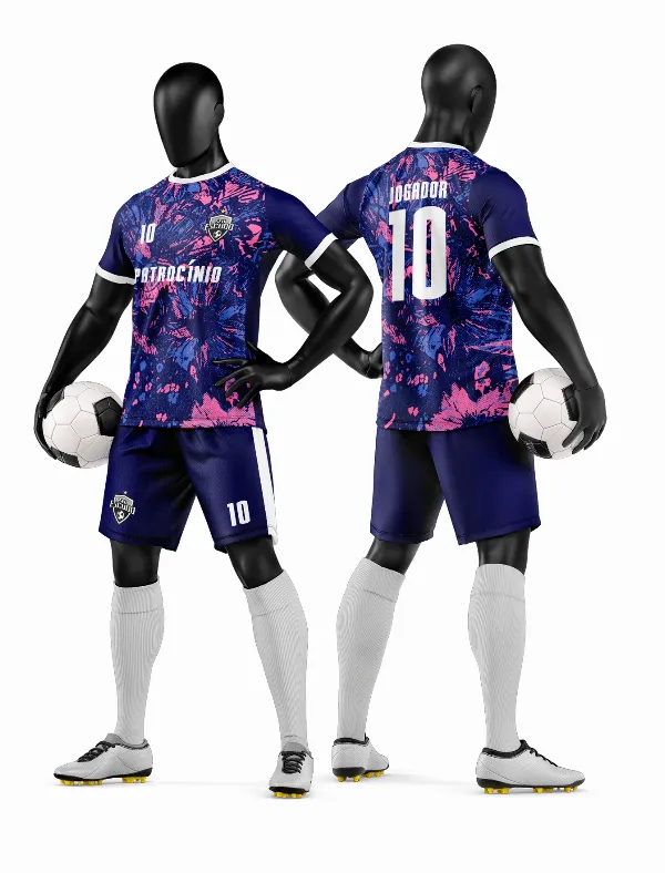 Arte Vetor Camisa e Short de Time de Futebol Amador