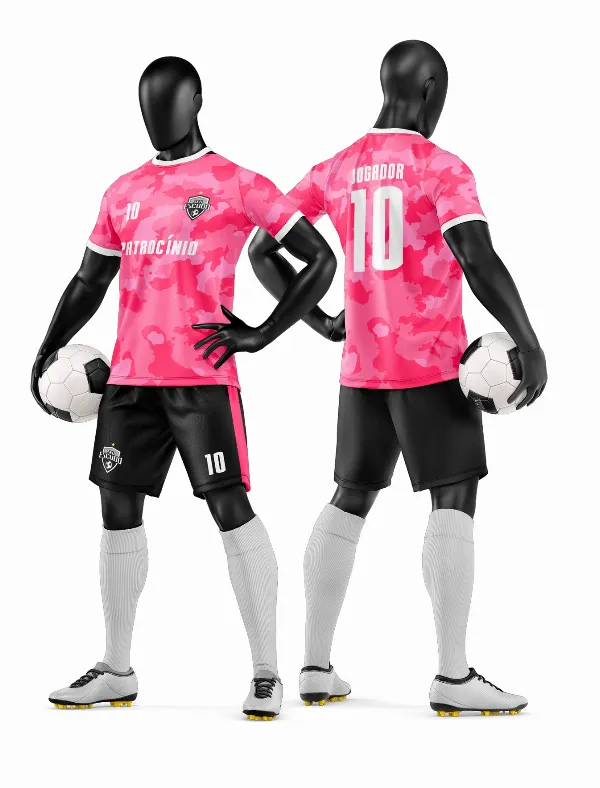 Arte Vetor Camisa e Short de Time de Futebol Amador