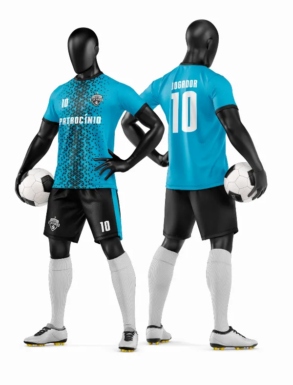 Arte Vetor Camisa e Short de Time de Futebol Amador