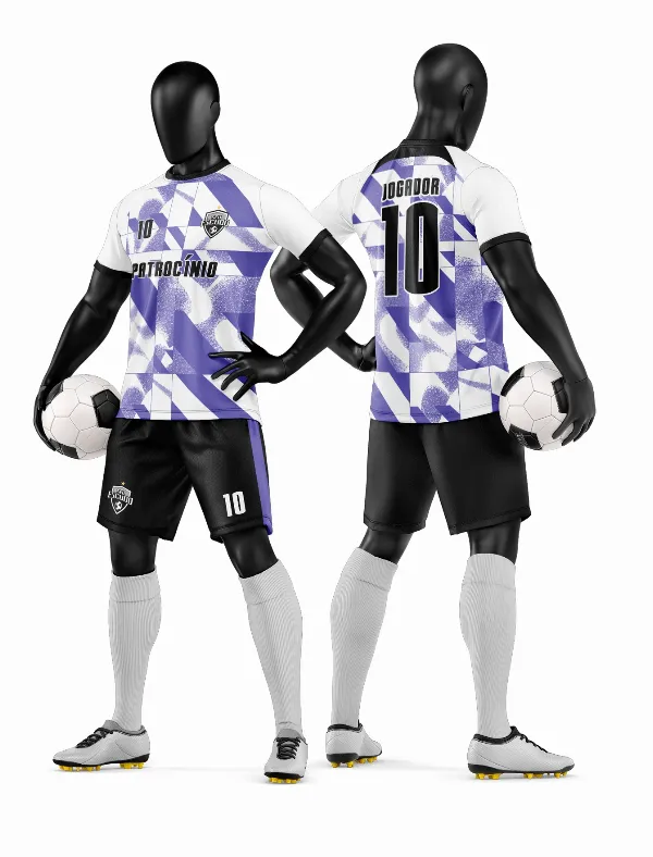 Arte Vetor Camisa e Short de Time de Futebol Amador