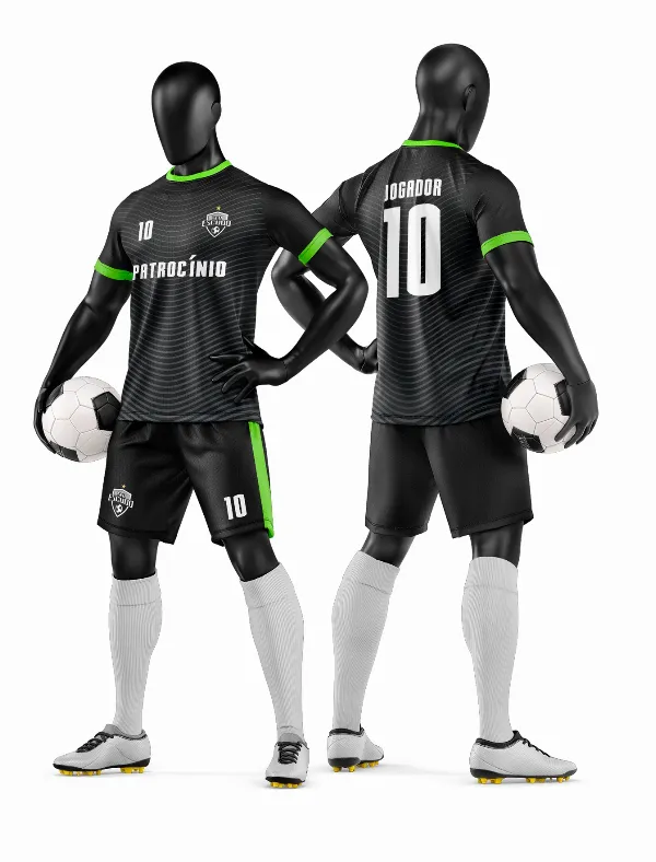 Arte Vetor Camisa e Short de Time de Futebol Amador