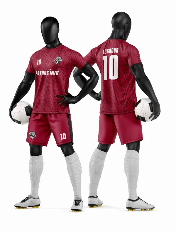 Arte Vetor Camisa e Short de Time de Futebol Amador