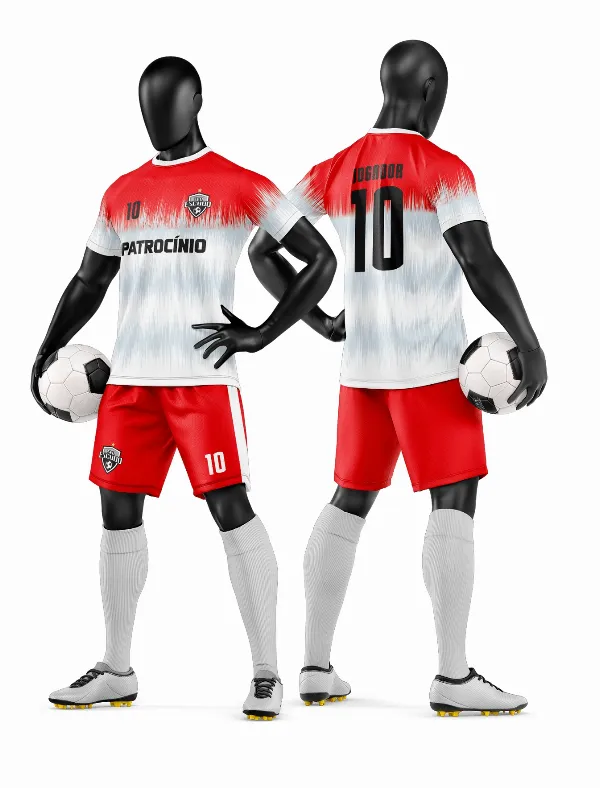 Arte Vetor Camisa e Short de Time de Futebol Amador